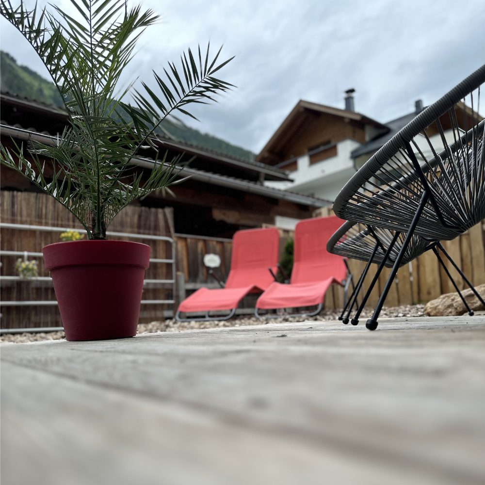 Terrasse im eigenen Garten